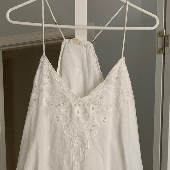 Anthropologie spaghetti strap blouse with embroidery - Picture 2 of 2